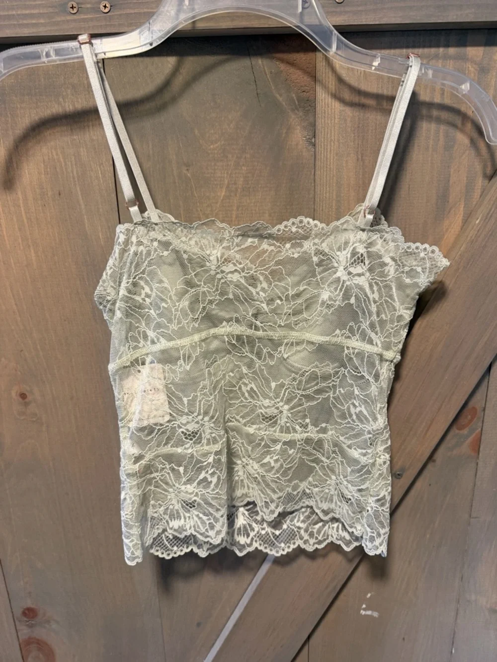 Free people intimately Lacey cami in Sage Green NWT - Picture 6 of 8